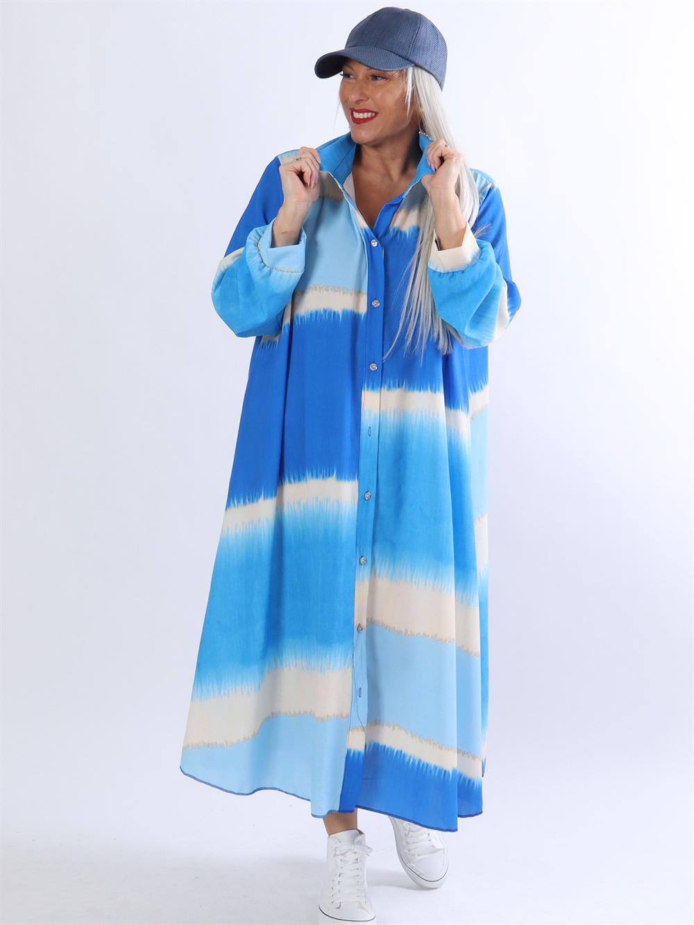 Aviaya - Lång skjortklänning